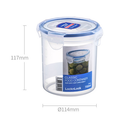 LocknLock Classic Food Container (HPL932D Cylinder - 700ml / 24oz)