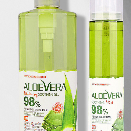White Organia Good Nature Aloe Vera Soothing Mist (Spray Bottle - 118ml / 3.99 fl oz) - Made in Korea