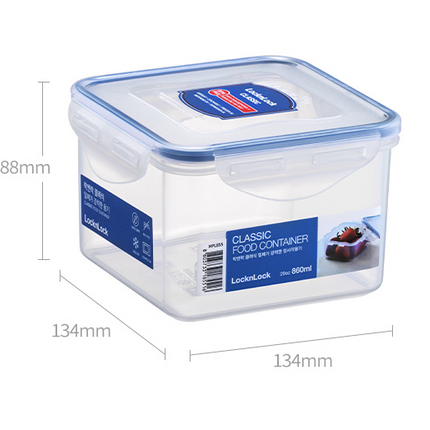 LocknLock Classic Food Container (HPL855 Square - 860ml / 29oz)