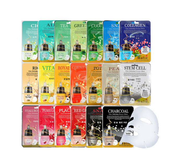 Malie Ultra Hydrating Essence Sheet Masks (10-pack) - Made in Korea