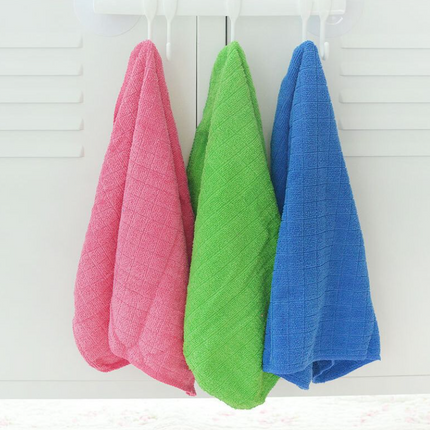 Washable/Reusable All Purpose Small Microfiber Cleaning Towels (Pack of 4 pcs)