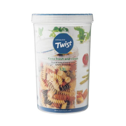 LocknLock Twist Food Container (LLS133 Cylinder - 1.3L / 44oz)