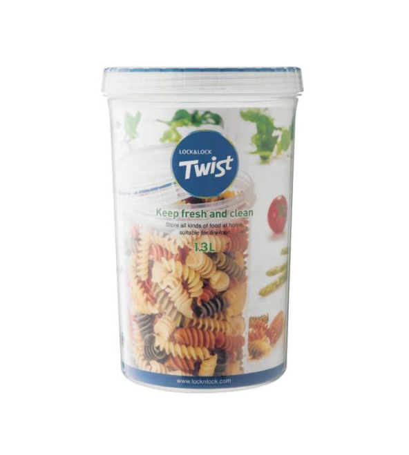 LocknLock Twist Food Container (LLS133 Cylinder - 1.3L / 44oz)