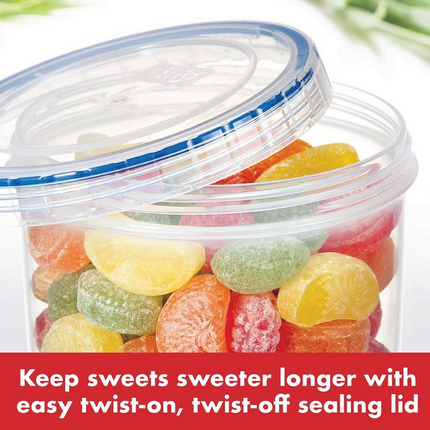 LocknLock Twist Food Container (LLS131 Round - 640ml / 22oz)