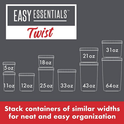 LocknLock Twist Food Container (LLS131 Round - 640ml / 22oz)