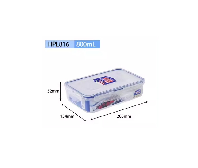 LocknLock Classic Food Container (HPL816 Rectangle - 800ml / 27oz)