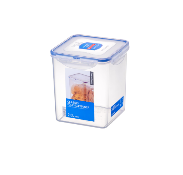 LocknLock Classic Food Container (HPL822B Square - 2.6L / 88oz)