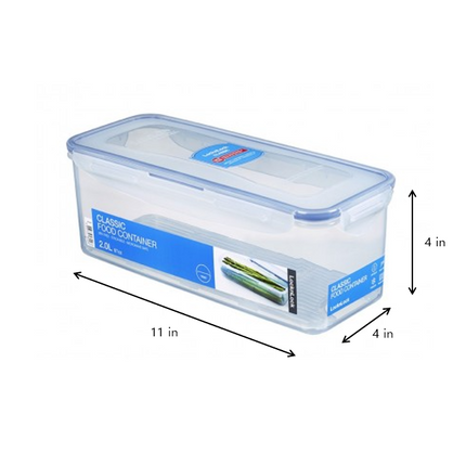 LocknLock Classic Food Container (HPL844 Rectangle - 2.0L / 67oz)