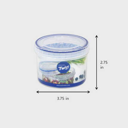 LocknLock Twist Food Container (LLS121 Round - 360ml / 12oz)
