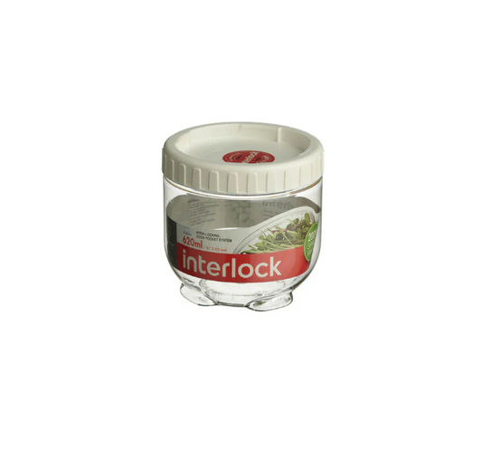 LocknLock Interlock Space Saving Food Container (INL401 Small Cylinder - 620ml / 21oz)