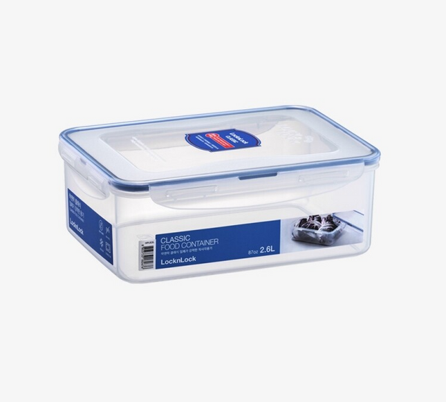 LocknLock Classic Food Container (HPL826 Rectangle - 2.6L / 87oz)
