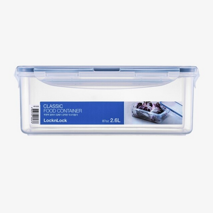 LocknLock Classic Food Container (HPL826 Rectangle - 2.6L / 87oz)
