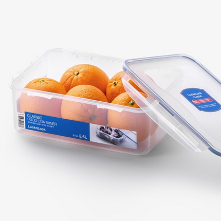 LocknLock Classic Food Container (HPL826 Rectangle - 2.6L / 87oz)