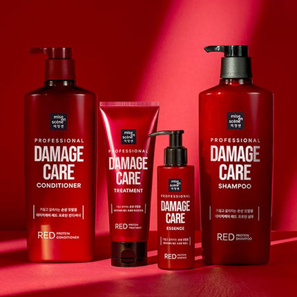 "Mise En Scene" Professional Damage Care Shampoo/Conditioner - Red Protein - Made in Korea