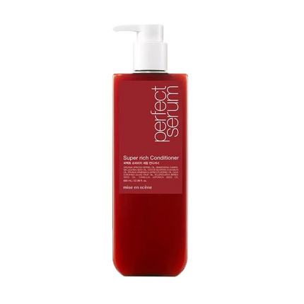"Mise En Scene" Perfect Serum Super Rich Shampoo/Conditioner - Made in Korea - 680ml / 22.99 fl oz