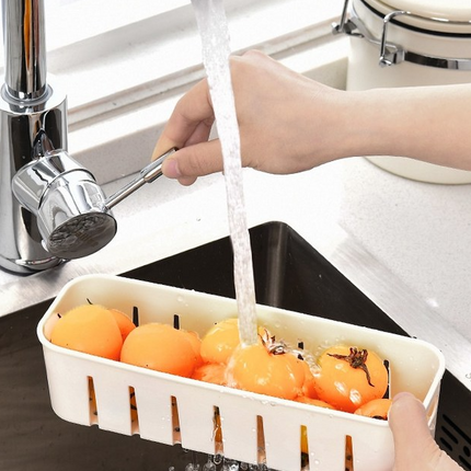 Large Snap-Lock Produce Storage Container w/ 4 Removable Strainers, Clear Lid, & Carrying Handles