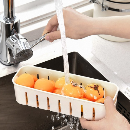Small Snap-Lock Produce Storage Container w/ Dual Removable Strainers & Clear Lid