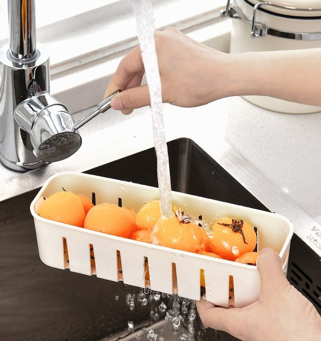 Small Snap-Lock Produce Storage Container w/ Dual Removable Strainers & Clear Lid