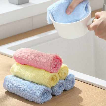 Bamboo Fiber Multipurpose Kitchen Cloths/Towels - All Natural - Anti-Stain/Anti-Bacteria/Anti-Odor Properties (4 colors)