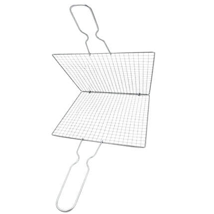 Lightweight Foldable Metal BBQ Grill Basket – 10.25" x 10.25" (26 x 26 cm)