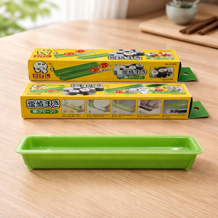 Japanese Hosomaki Sushi Roll Mold - Slim Roll Maker - Green - Made in Japan