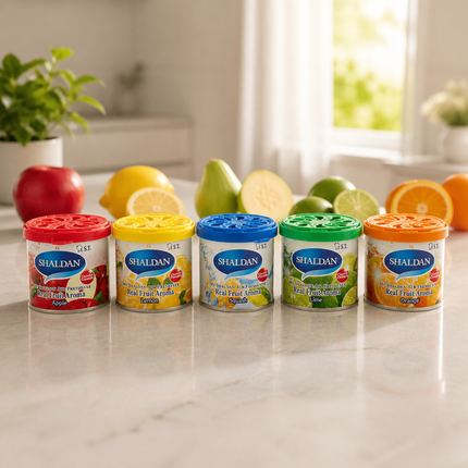 Shaldan Real Fruit Aroma Gel Air Freshener – 5 Scents – Formulated in Japan