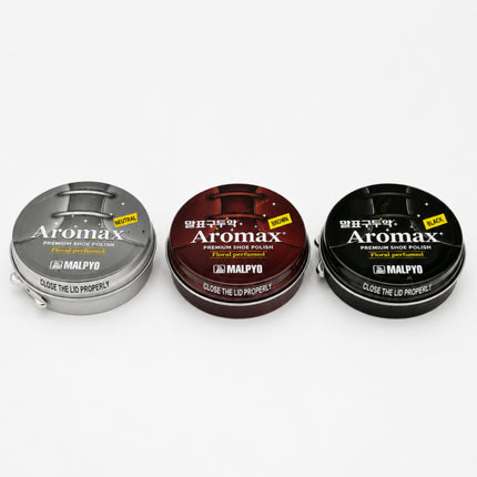 Malpyo Aromax Premium Shoe Polish – Floral Scent – Black, Brown or Neutral – Made in Korea
