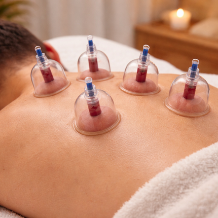 Hansol Korean Premium Acupuncture Cupping Therapy Set (19 Vacuum Cups, Vacuum Pump, 10 Pressure-Point Inserts, Extension Hose) - Made in Korea (KFDA-Registered)