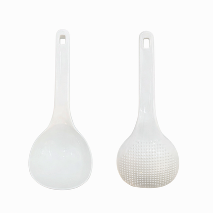 Japanese-Style Scum Skimming Soup Ladle with Textured Base
