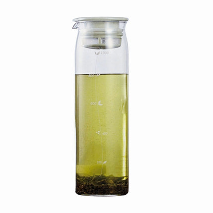 Hario Cold Brew Tea Pot (1L / 33.8 oz) – Heatproof Glass Cold Brew Pitcher with Built-In Filter – Made in Japan