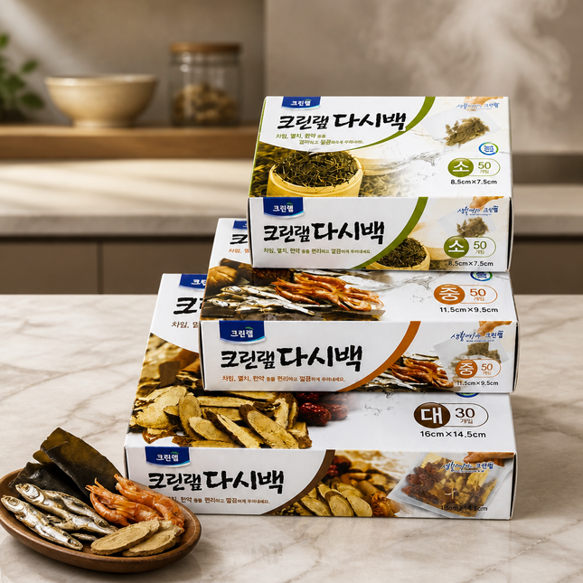 Cleanlab Disposable Soup Stock Filter Bags for Soup, Tea & Herbs – 3 Size Options – Made in Korea