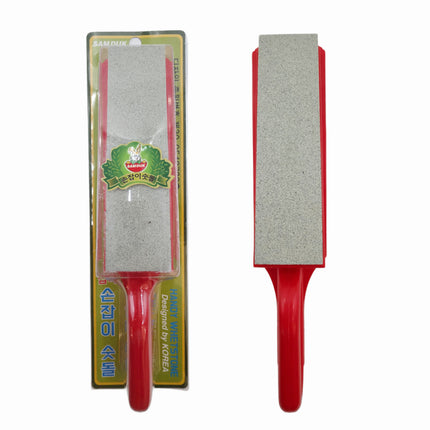 Samduk Handy Knife Sharpener 10.25" Long (2 Colors) - Diamond & Stone Abrasive Sharpening Paddle - Knife Sharpening Whetstone - Designed in Korea, Made in Vietnam