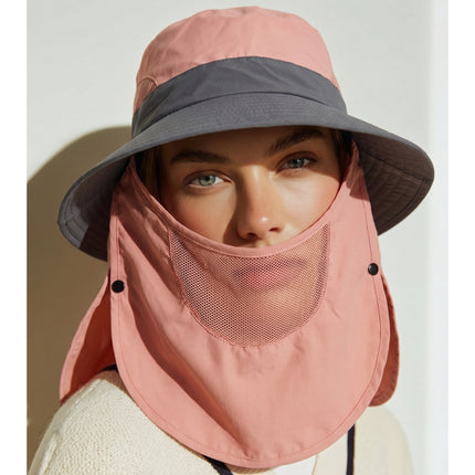 New Safari SunShield Lightweight Sun Hat – Wide Brim Sun Hat with Removable Mesh Face Shield & Dual-Layer Neck Guard, Adjustable Fit (3 Colors)