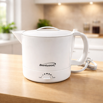 Brentwood Electric Ramen Cooker Hot Pot & Water Boiler (1 Quart / 1 Liter) – Adjustable Heat Dial