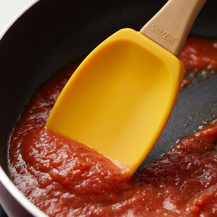 SNAZZY Silicone Stir Fry Spatula – Heat-Resistant Non-Stick Cooking Turner – 10.75" (27.3 cm) – Made in Korea
