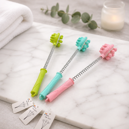 Home Art Spring Handheld Body Massager - 15" Long - Comes in 3 Colors