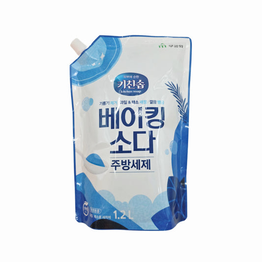 Natural Baking Soda Kitchen Dish Soap (1.2L Refill) - Made in Korea