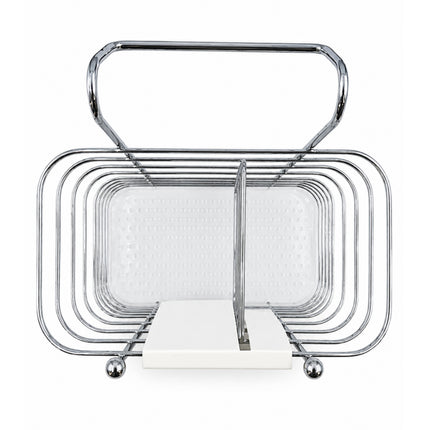 Home Art Stainless Steel Wire Utensil Holder - Countertop or Dish Rack Use