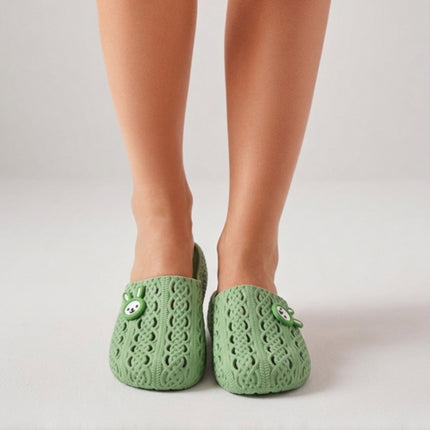 Home Art Bunny Marine Slippers – Durable Breathable PVC Indoor & Outdoor Slides (3 Colors)