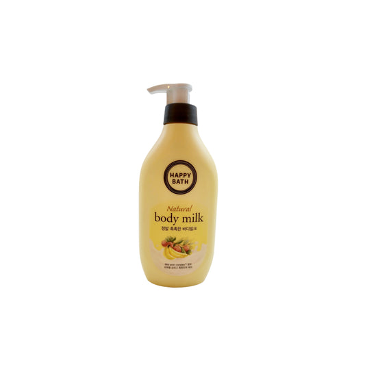 Happy Bath Natural Body Milk Moisturizer ("Really Moist" - Fruit Essence) - 450ml - Made in Korea