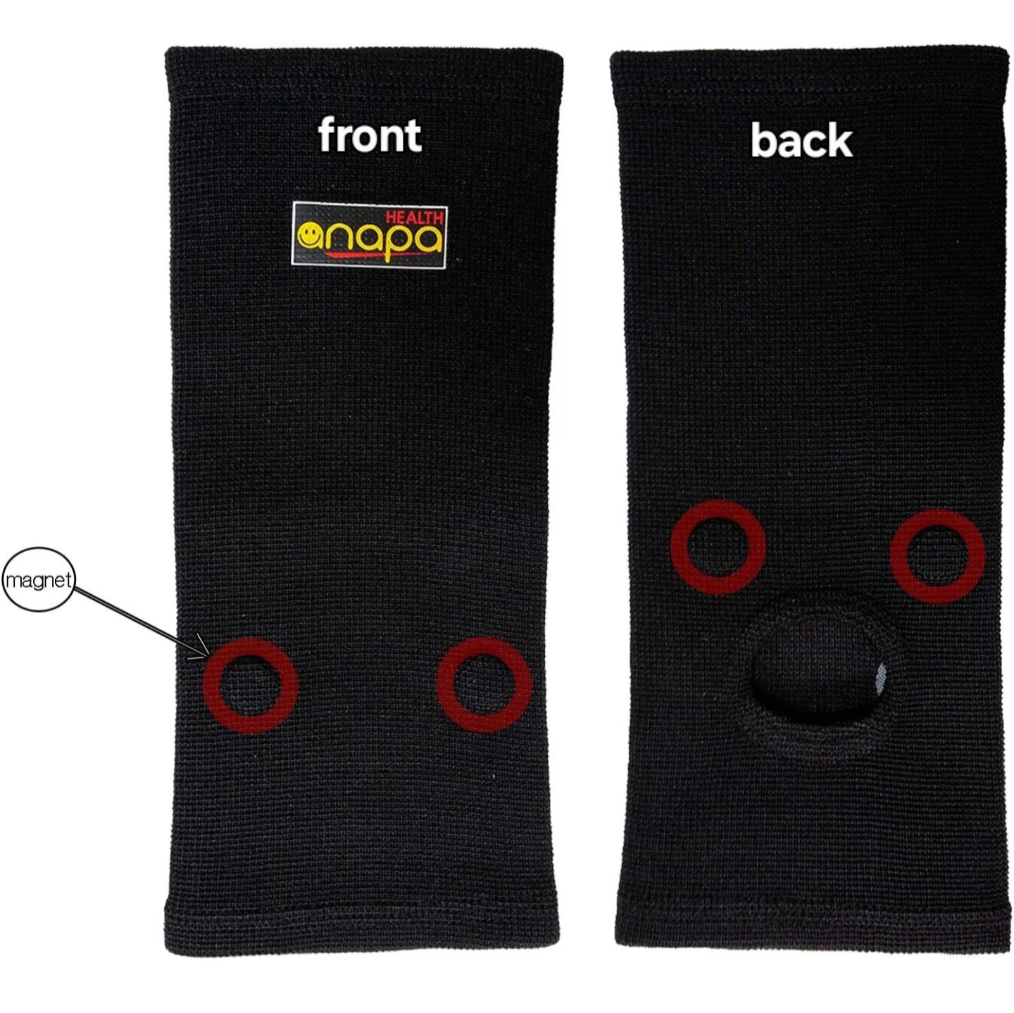 Anapa Magnetic Acupressure Ankle Pain Relief Support Sleeve - Made in Korea