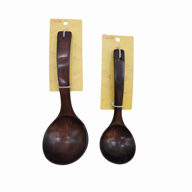 Dasom Natural Wooden Soup Ladles – Medium & Large Sizes