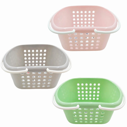 Snazzy Wave Shower Basket with Carrying Handles (3 Colors) - Toiletries Storage Basket