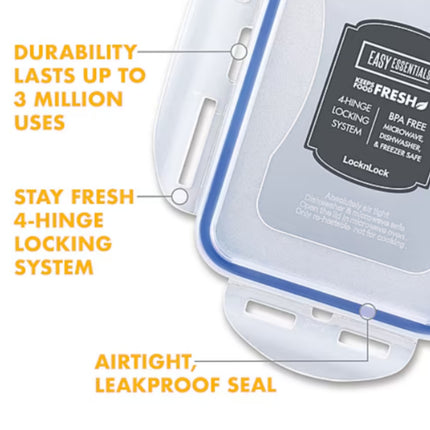 LocknLock Classic Airtight Rice Storage Container with Measuring Cup & Wheels (HPL510 - 12L / 406oz)