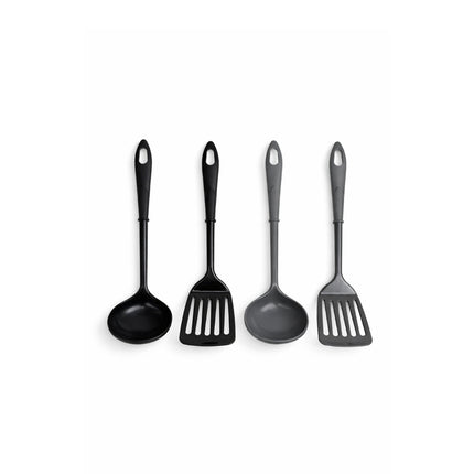 Small Heat Resistant Nylon Turners/Ladles (8 in / 20.3 cm) - 2 Colors (4 Options) - Cooking Spoons/Spatulas