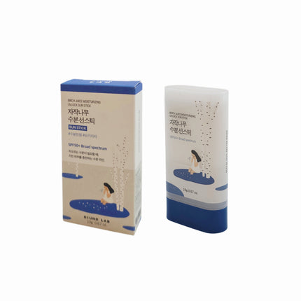 ROUND LAB Birch Juice Moisturizing UV Lock Sun Stick SPF50+ Broad Spectrum – Hydrating, Clear Finish Sunscreen (19g / 0.67 oz) - Made in Korea