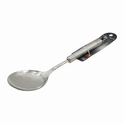 Home Art Pure Stainless Steel Serving Spoon - Stainless Steel Kitchen Serving Spoon - Wide/Flat Cooking & Serving Ladle