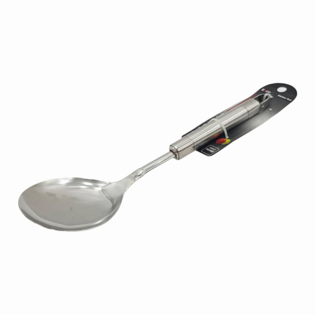 Home Art Pure Stainless Steel Serving Spoon - Stainless Steel Kitchen Serving Spoon - Wide/Flat Cooking & Serving Ladle
