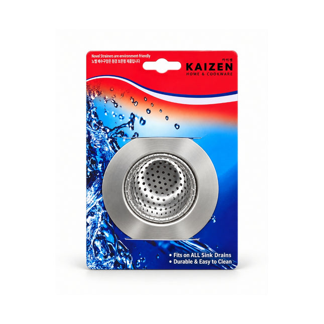 Kaizen Sturdy Stainless Steel Sink Strainer Drain Basket - 2.75 in