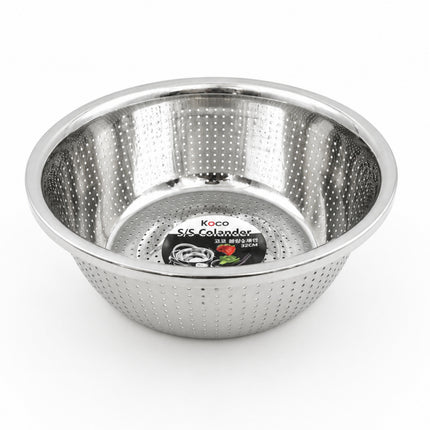 KOCO Premium Stainless Steel Colander – 4 Sizes (24 cm, 28 cm, 32 cm, or 36 cm) / (9.4", 11.0", 12.6", or 14.2")